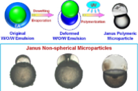 粘附能诱导双乳液去湿演变实现Janus非球形微粒可控制备